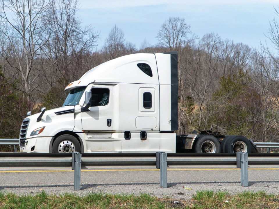 semi-truck being transported by CDL licensed driver